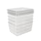 Martha Stewart Brody 4 Pack Stackable Plastic Storage Box with Lids Office Desktop Organizers, 6.75 x 5 GS-BA-YM016-4-CLR-MS - alternate 6